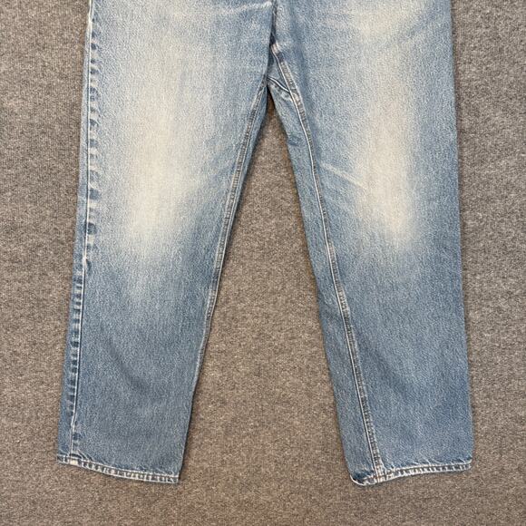 Vintage Diamond Gusset Jeans Mens 36x32 Made In USA Denim Light Wash - Picture 2 of 10